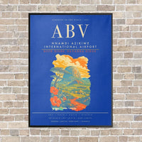 Thumbnail for Nnamdi Azikiwe International Airport ABV - Canvas Framed - Blue