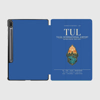 Thumbnail for Tulsa International Airport (TUL) design on blue samsung tablet tablet case