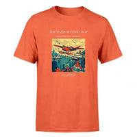Thumbnail for VINTAGE G4361 - The Harbor Ferry Hop - Premium T-Shirt design on orange premium t shirt