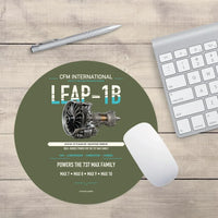 Thumbnail for CFM LEAP-1B design on green army round mouse pad