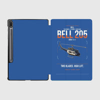Thumbnail for Bell 205A-1++ design on blue samsung tablet tablet case