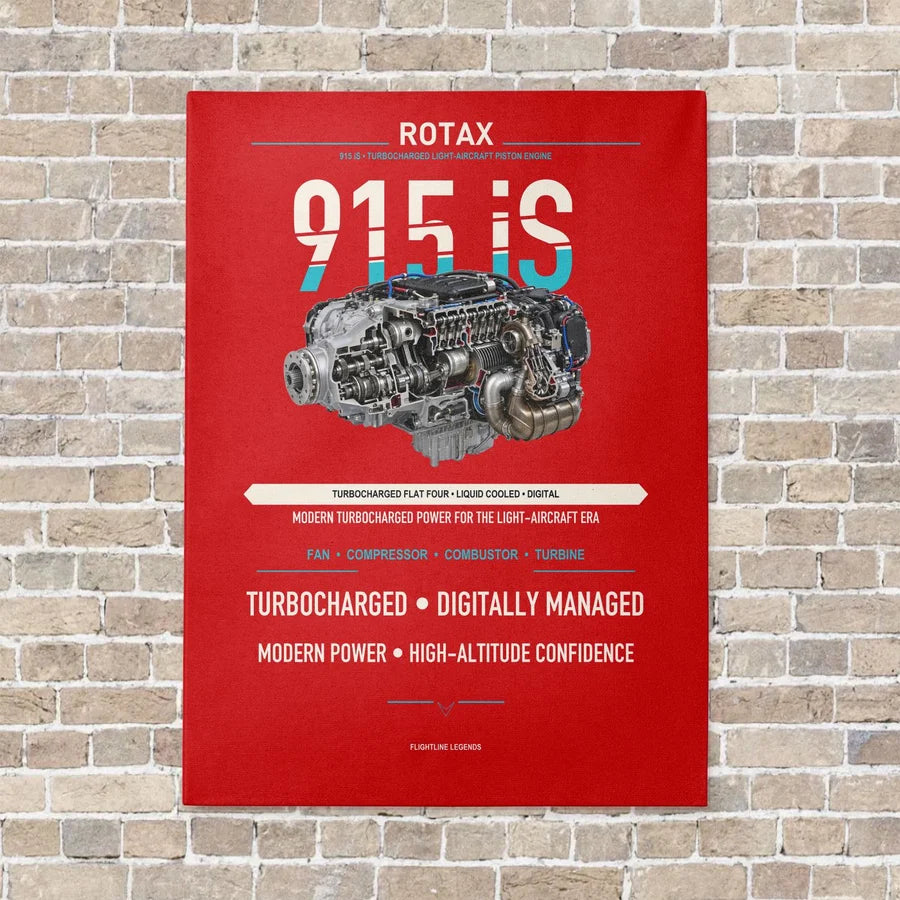 915 iS vertical canvas print - no frame - red background