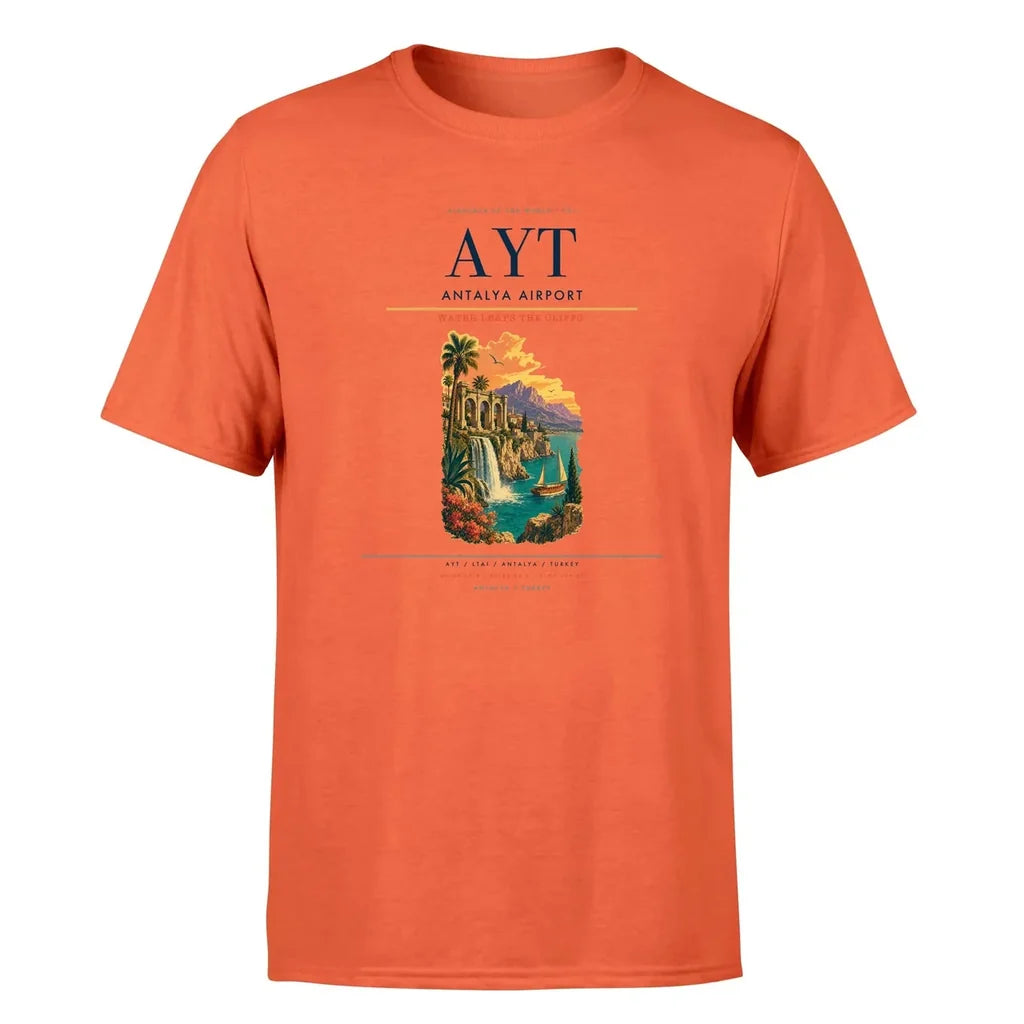Antalya Airport (AYT) Premium T-Shirt Orange