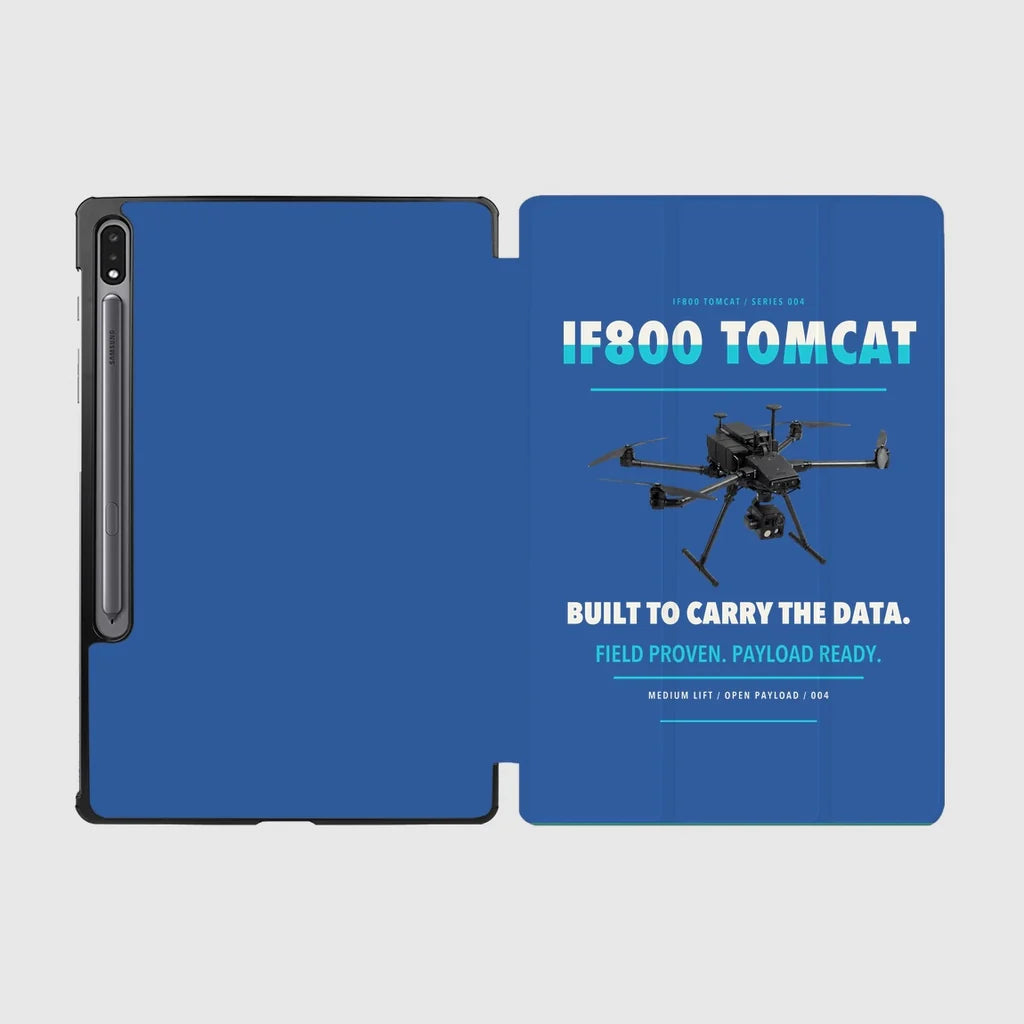 Inspired Flight IF800 Tomcat design on blue samsung tablet tablet case