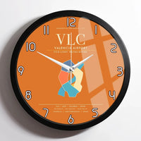 Thumbnail for Valencia Airport VLC Wall-Clock Framed - Orange
