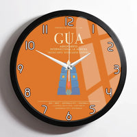 Thumbnail for Aeropuerto Internacional La Aurora GUA  Guatemala City Wall-Clock Framed - Orange