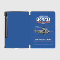 Thumbnail for Airbus Helicopters H225M Caracal design on blue samsung tablet tablet case