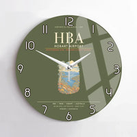 Thumbnail for Hobart Airport HBA Wall-Clock No-Frame - Green Army