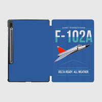 Thumbnail for F-102A Delta Dagger design on blue samsung tablet tablet case