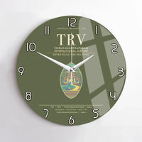 Thumbnail for Thiruvananthapuram International Airport TRV Wall-Clock No-Frame - Green Army