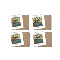Thumbnail for The Golden Gate Departure - Designed Coasters design on white 4-pieces-set