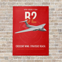 Thumbnail for Handley Page Victor B2 vertical canvas print - no frame - red background