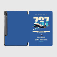 Thumbnail for Boeing 737-500 Classic design on blue samsung tablet tablet case