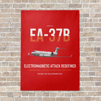 Thumbnail for EA-37B Compass Call vertical canvas print - no frame - red background