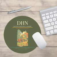 Thumbnail for Dothan Regional Airport (DHN) design on green army round mouse pad
