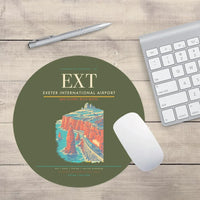 Thumbnail for Exeter International Airport (EXT) design on green army round mouse pad