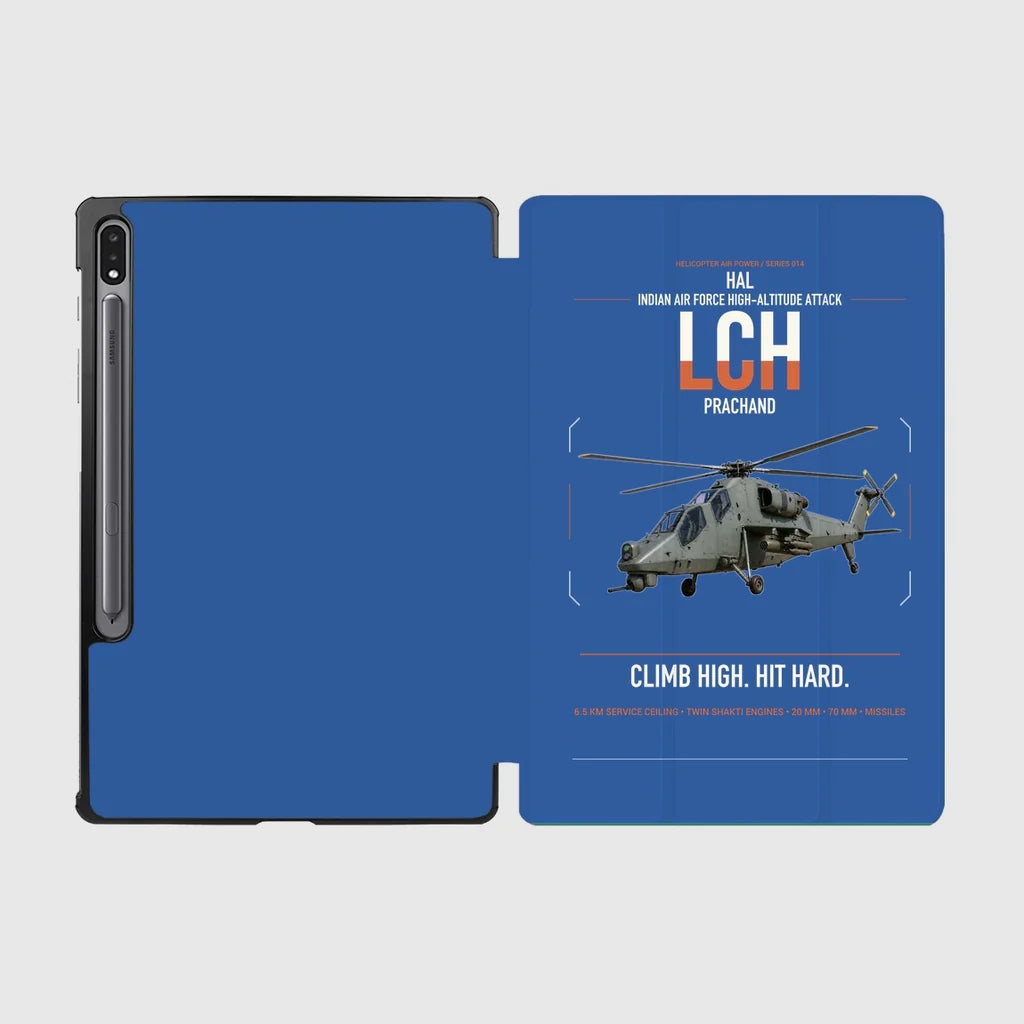 HAL LCH Prachand design on blue samsung tablet tablet case