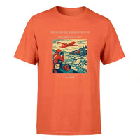 Thumbnail for VINTAGE G4491 - The River Ice Breakup Watch - Premium T-Shirt design on orange premium t shirt