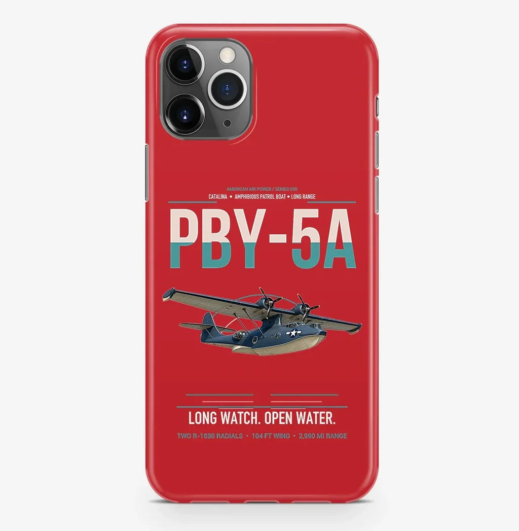 PBY-5A Catalina design on red magsafe iphone case, for iPhone Pro Max