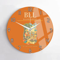 Thumbnail for Billund Airport BLL Wall-Clock No-Frame - Orange