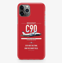 Thumbnail for Beechcraft King Air C90 design on red magsafe iphone case, for iPhone Pro Max