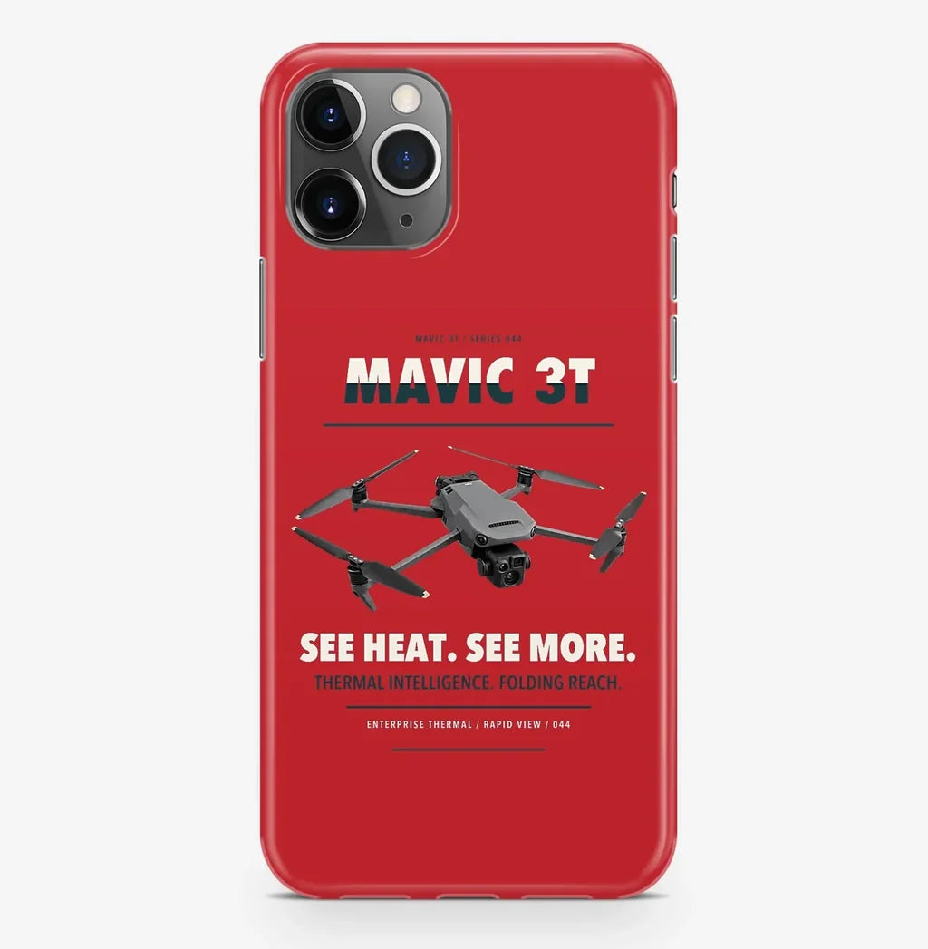DJI Mavic 3 Thermal Case ProMax design on red iphone case promax