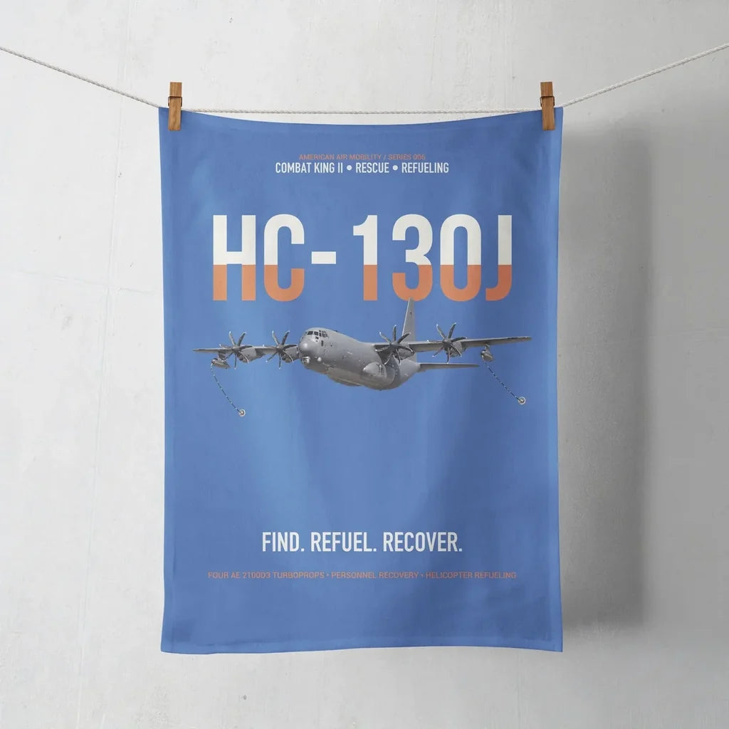 HC-130J COMBAT KING II design on blue towel