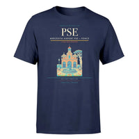 Thumbnail for Mercedita Airport (PSE) T-Shirt single-side front print in Navy Blue | mercedita-airport-pse-double-side-t-shirt