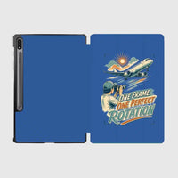 Thumbnail for One Frame One Perfect Rotation design on blue samsung tablet tablet case