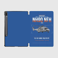 Thumbnail for NHIndustries NH90 NFH Caïman design on blue samsung tablet tablet case