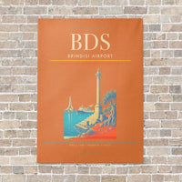 Thumbnail for Brindisi Airport BDS - Canvas No Frame - Orange