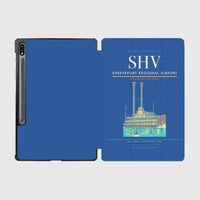 Thumbnail for Shreveport Regional Airport (SHV) design on blue samsung tablet tablet case