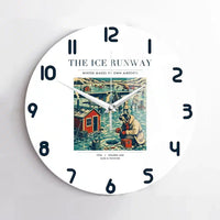 Thumbnail for VINTAGE G4041 - The Ice Runway - Designed Wall Clocks design on white no-frame