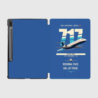 Thumbnail for Boeing 717-200 design on blue samsung tablet tablet case