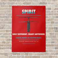 Thumbnail for Ascent AeroSystems Spirit vertical canvas print - no frame - red background