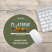 Thumbnail for Canadair CL-415EAF design on green army round mouse pad