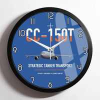 Thumbnail for Airbus CC-150T Polaris design on blue framed wall clock