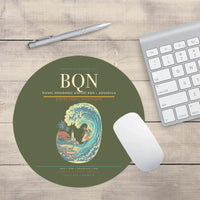 Thumbnail for Rafael Hernández Airport (BQN) design on green army round mouse pad