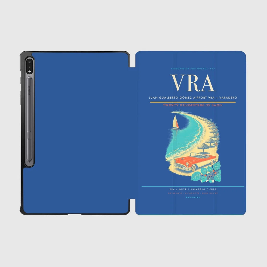 Juan Gualberto Gómez Airport (VRA) design on blue samsung tablet tablet case