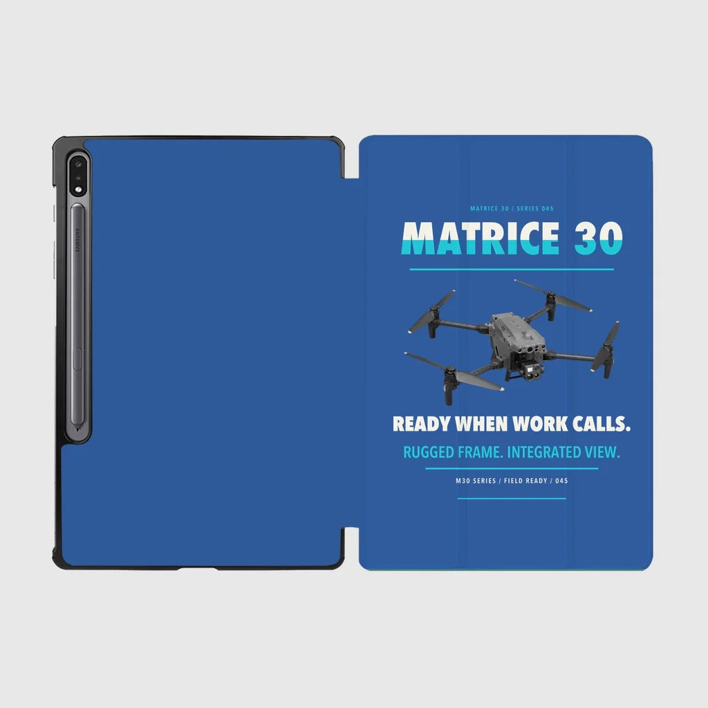 DJI Matrice 30 design on blue samsung tablet tablet case