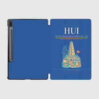 Thumbnail for Phu Bai International Airport (HUI) design on blue samsung tablet tablet case