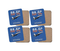 Thumbnail for RA-5C Vigilante design on blue 4 pieces set coaster