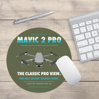 Thumbnail for DJI Mavic 2 Pro design on green army round mouse pad