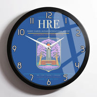 Thumbnail for Robert Gabriel Mugabe International Airport (HRE) design on blue framed wall clock