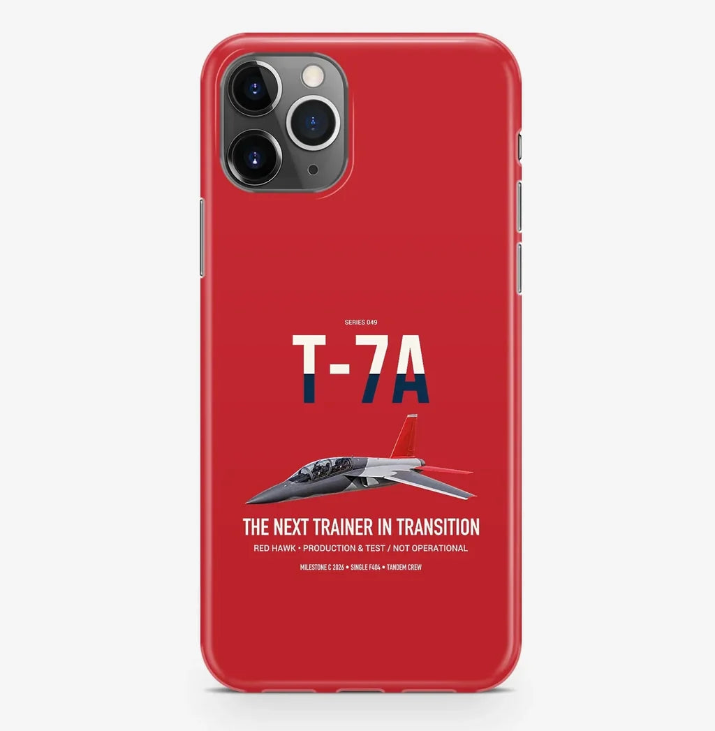 T-7A Red Hawk design on red magsafe iphone case, for iPhone Pro Max