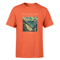 Thumbnail for VINTAGE G4196 - The Mountain Strip - Premium T-Shirt design on orange premium t shirt
