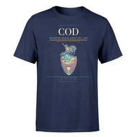 Thumbnail for Yellowstone Regional Airport (COD) T-Shirt single-side front print in Navy Blue | yellowstone-regional-airport-cod-double-side-t-shirt
