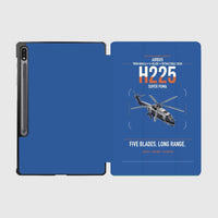 Thumbnail for Airbus H225 design on blue samsung tablet tablet case