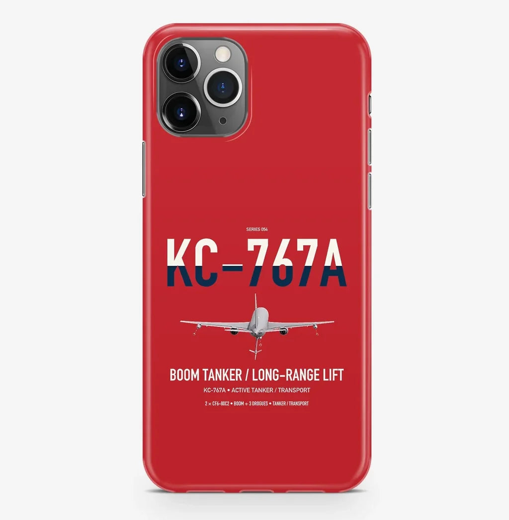 Boeing KC-767A design on red magsafe iphone case, for iPhone Pro Max