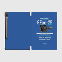 Thumbnail for GEnx-2B design on blue samsung tablet tablet case